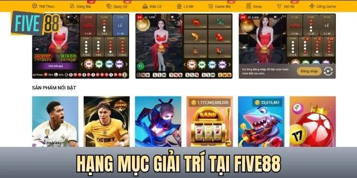 Không gian giải trí tại Five88 có gì?